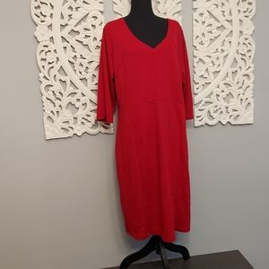 Plus Size Avenue Red Dress With Pockets Size 18/20